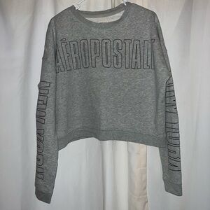 Size medium, color grey, long sleeved sweatshirt from Aeropostale.